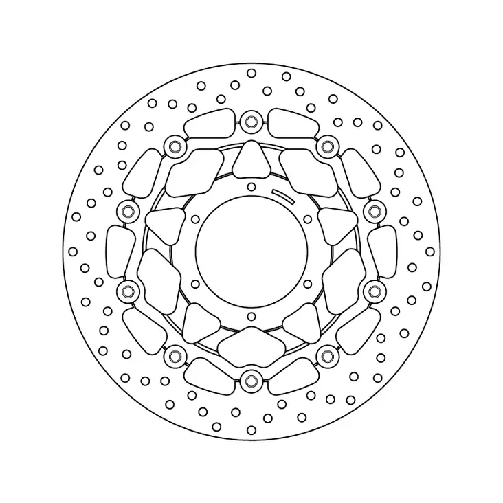 Brembo Bromsskiva Serie Oro floating - MC Bromsskivor - 232-78B40877 - 1