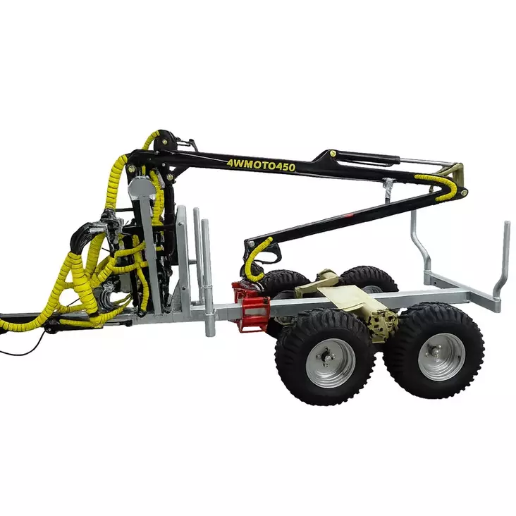 Bronco ATV skogsvagn 450-II med hydraulisk drift, vinsch och dragstångsstyrning - ATV vagnar och pulkor - 77-12197 - 1