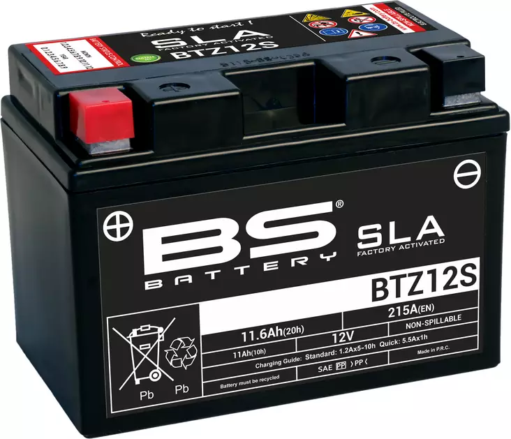 BS Battery BTZ12S (FA) SLA - Sealed & Activated - BS batteri - 140-300637 - 1
