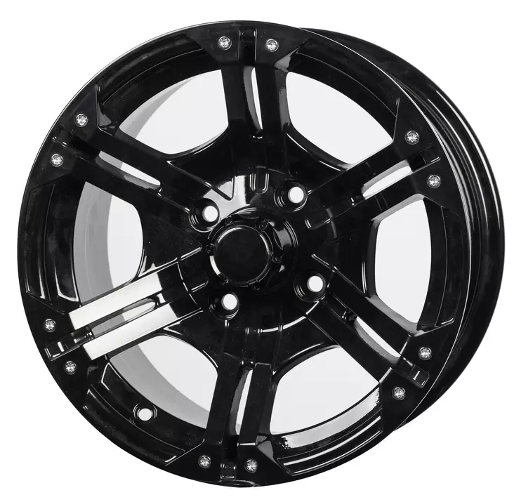 BSK Fälg 12x7 4/137 5+2 Svart - ATV fälgar - 74-BSK-124137 - 1
