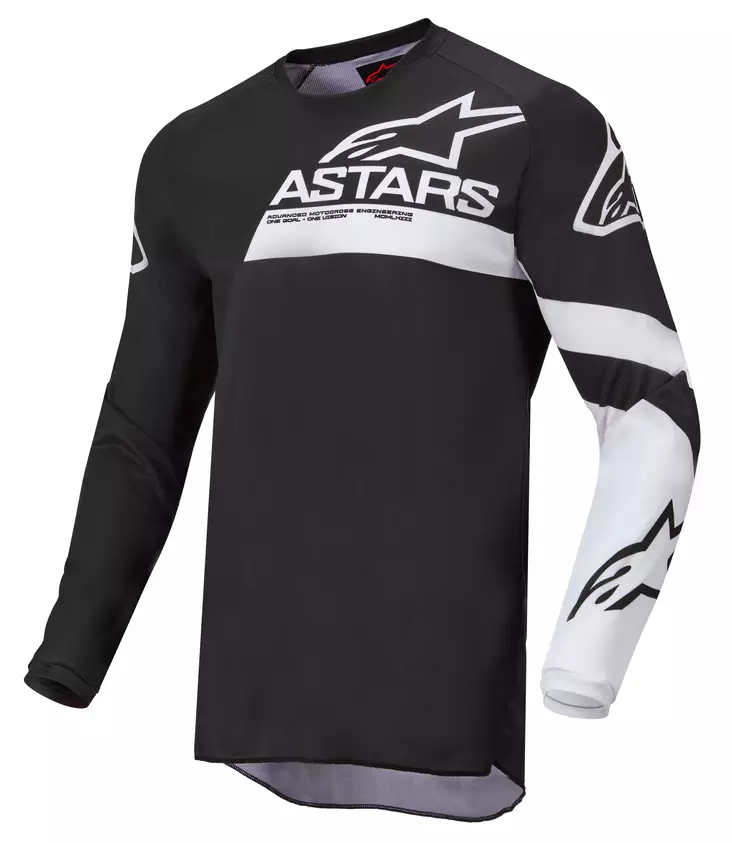 Crosströja Alpinestars Fluid Chaser, svart/vit - Crosströjor - D394197 - 1