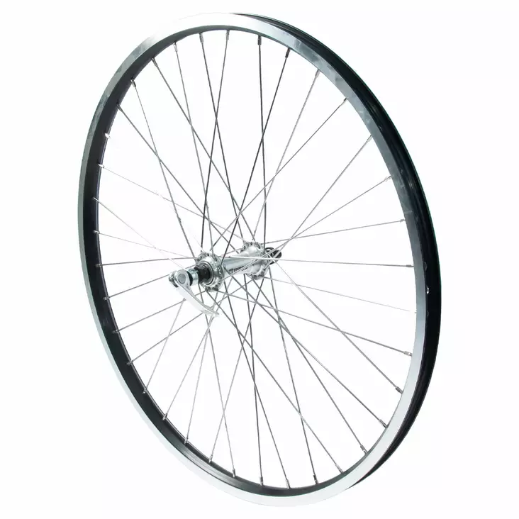 Framhjul 24" 18-507 Shimano snabbkoppling, Alex ACE 17, dubbelbotten, svart, 36h - Fälgar fram 12-24" - 59007 - 1
