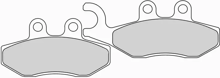 Elig Bromsbelägg, Aprilia / Derbi / Gilera / Piaggio - Bromsklossar - 23-EM047 - 1