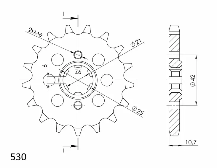 Supersprox / JT Front sprocket 338.17 - MC Framdrev - 27-1-338-17 - 1