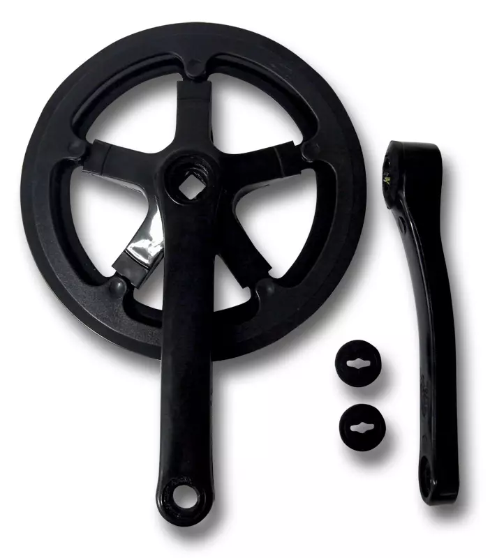 Vevparti LASCO 46/170mm Alu, kvadratisk, djup 0mm, med kedjeskydd, svart - Pedalvevspar - 60307 - 1