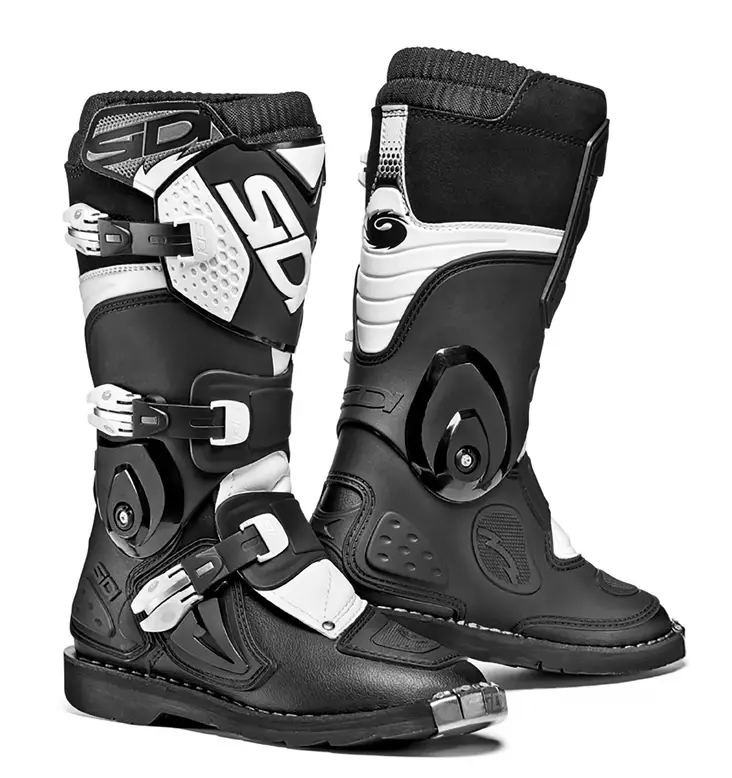 Sidi MX Stövel Flame Junior, fluo svart/vit - Barn crosstövlar - 655-8007 - 1