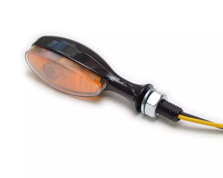 Hyper Microblinkerspar, svart metall e-appr. - MC Blinkers - 15-987 - 1