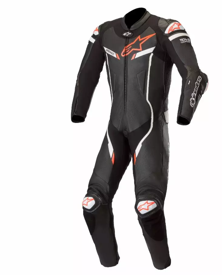 Skinnställ Alpinestars GP Pro v2, svart/vit, 1-pcs - MC skinnställ - D260507 - 1