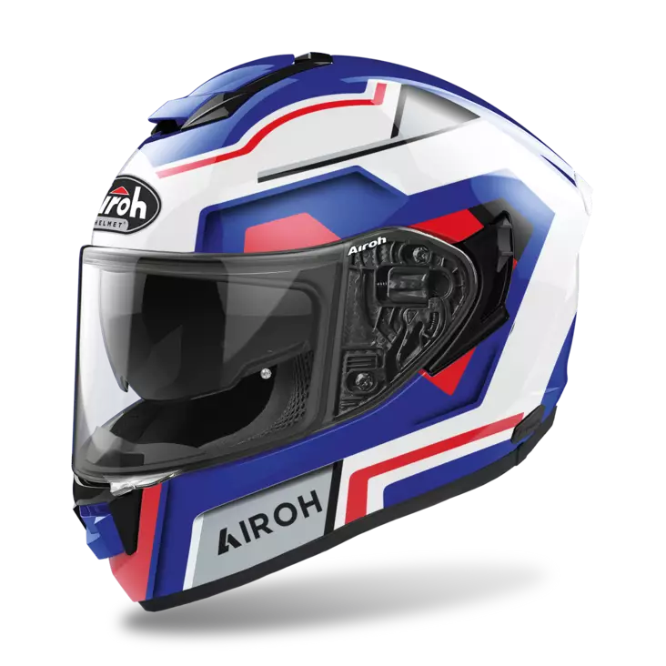 Motorcykelhjälm Airoh ST.501 Square, blå/röd - MC integralhjälmar - 57-2247 - 1