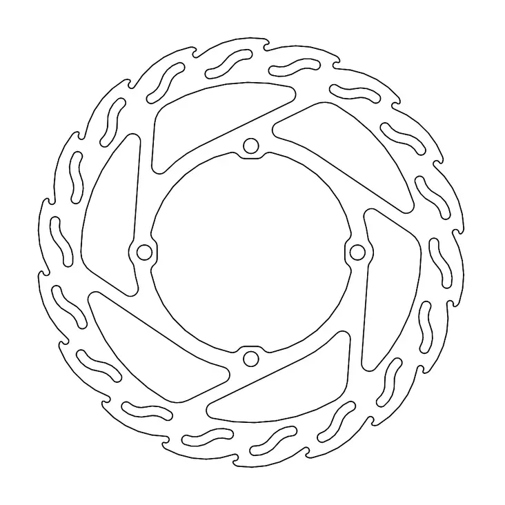 Moto-Master Flame Bromsskiva fram Suzuki: RMZ450 2018-> - Motocross bromsskivor - 235-110727 - 1