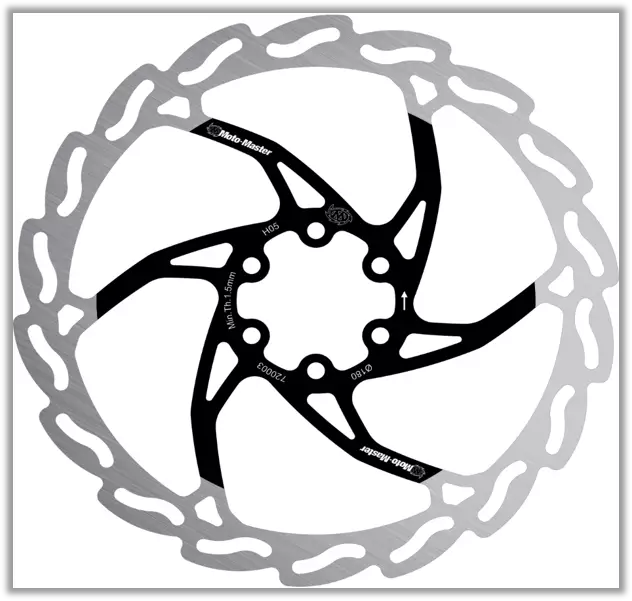 Motomaster Bicycle Flame Disc 223x2,0x16,5mm (black lacquered center) - Bromsskivor - 235-720007 - 1