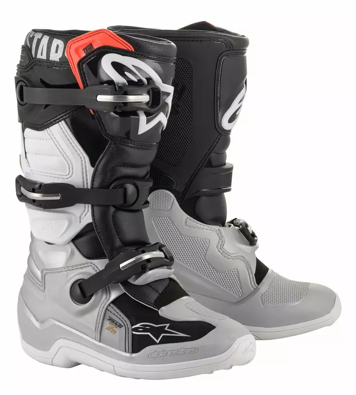 Alpinestars crosstövel Tech 7s junior svart/silver/vit/guld - Barn crosstövlar - D279207 - 1