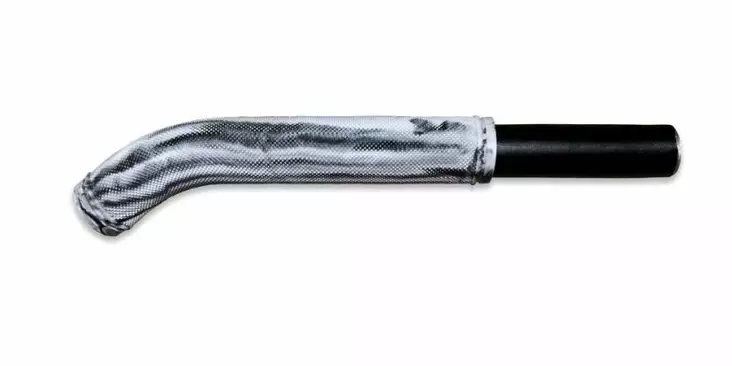 RSI 7" Gummihandtag Svart-Vit-Grå Swirl - Snöskoter handtag - 824-1015-17 - 1