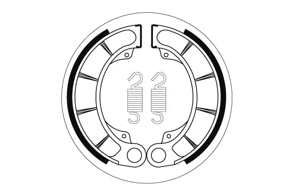 SBS Bromssko 2207 - MC Bromsskor - 23-2207 - 1