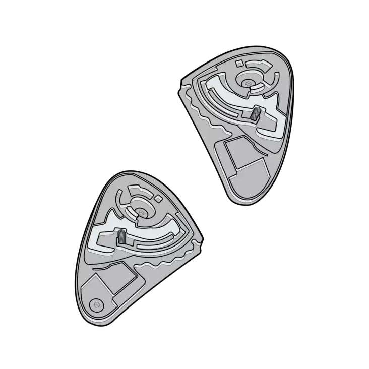 Simpson Darksome Visor Fitting Kit - Hjälm reservdelar - 638-102117 - 1