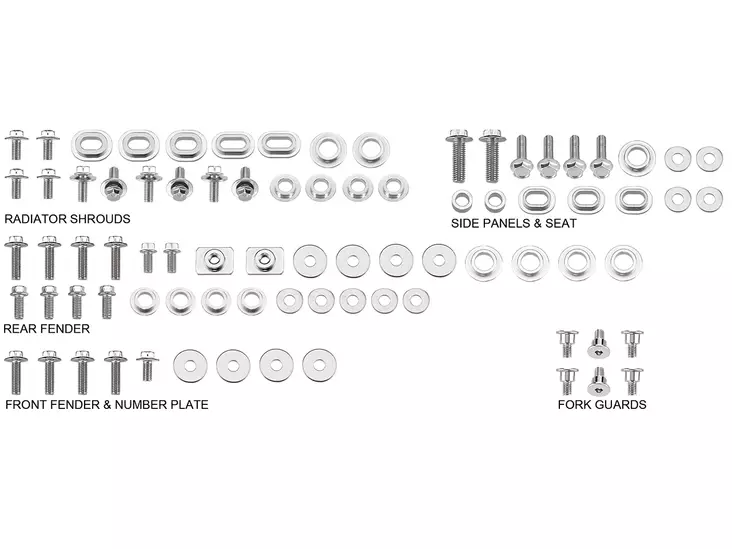Psychic Body Panel Hardware Pack Yamaha - MC Skruvar och muttrar - 395-12157 - 1