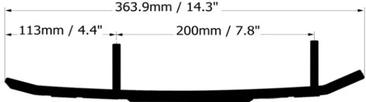 Sno-x Defender Styrstål Yamaha - Snöskoter styrskenor - 881-0657 - 2