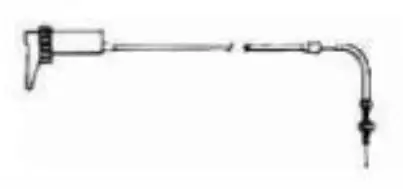 Sno-X Chokekabel Universal enkel 90 grader - Snöskoter chokevajer - 85-047 - 1