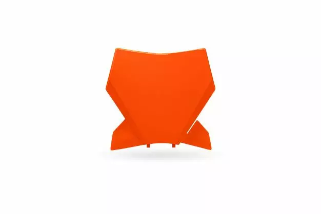 UFO Nummerplåt SX/SX-F 125-450 23- Orange 127 - Motocross nummerplåt - 650-5013-127 - 1