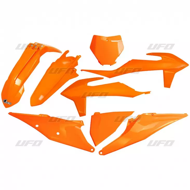 UFO Plastkit 5-delar KTM SX/SXF125-450 19- Orange 127 - Motocross plastsats - 650-K522-127 - 1