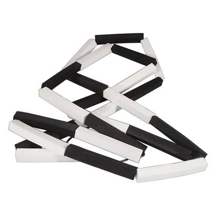 Elastisk höjdhoppribba, svart/vit 4,3m - Friidrotts tillbehör - kl805608 - 1