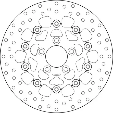 Brembo Bromsskiva Serie Oro floating - MC Bromsskivor - 232-78B40828 - 2