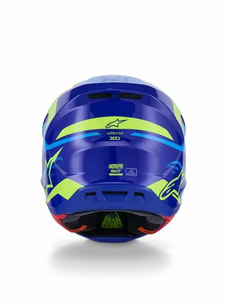 Crosshjälm Alpinestars S-M7 Deed, blå/fluo gul - Crosshjälmar - D513808 - 2