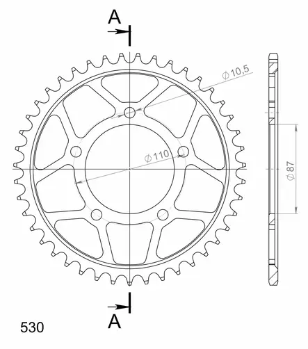 Supersprox / JT Rear sprocket 829.48 - MC Bakdrev - 27-2-829-48 - 1