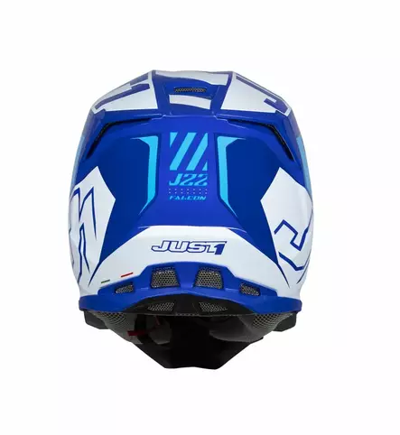 Just1 Crosshjälm J-22 F Falcon Vit/Blå - Crosshjälmar - 604-230018 - 2