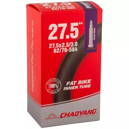 Slang 27,5" CHAOYANG Plus, 62/76-584, Prestaventil 48 mm (27,5x2,5–3,0) - Slangar - Y133508 - 2