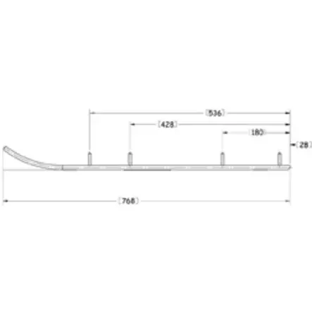 Sno-X Defender Styrstål Arctic Cat - Snöskoter styrskenor - 881-0118 - 1