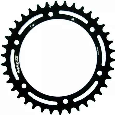 Supersprox Steel Rear sprocket Beta/GasGas/Husqv. Black 38 - MC Bakdrev - 27-2-1512-38 - 2