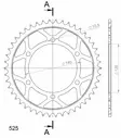 Supersprox / JT Rear sprocket 498.38 - MC Bakdrev - 27-2-498-38 - 1