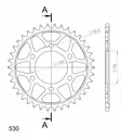 Supersprox / JT Rear sprocket 816.38 - MC Bakdrev - 27-2-816-38 - 1