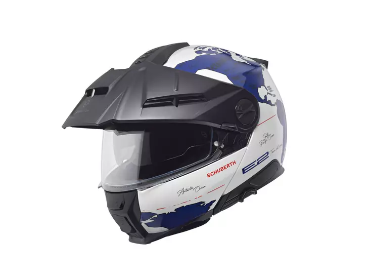 Schuberth Hjälm E2 Atlas vit/blå - Adventure-hjälmar - 51-2508 - 1