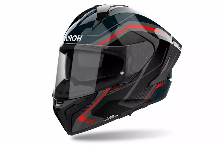 MC-hjälm Airoh Matryx Wide, glansig röd - MC integralhjälmar - 57-25028 - 1