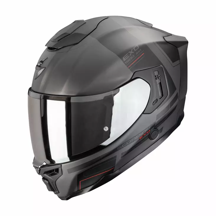 SCORPION hjälm EXO-1500 AIR DUAL, matt silver/svart - MC integralhjälmar - 649-26118 - 1