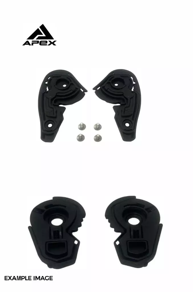 APEX MI100 visirfästplattor inkl. skruvar - Hjälm reservdelar - 700-9925250-08 - 1