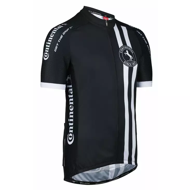 Cykeltröja CONTINENTAL kort ärm Dam, svart-vit, XL (42) - Körtextiler - 1791568 - 2