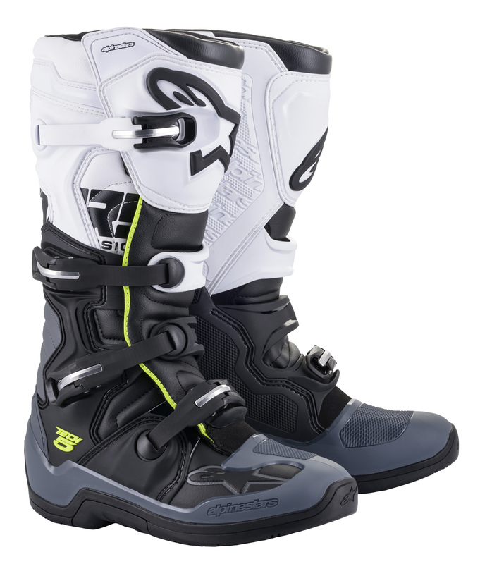 Alpinestars crosstövel Tech 5, svart/vit/grå - Crosstövlar - D372258 - 2