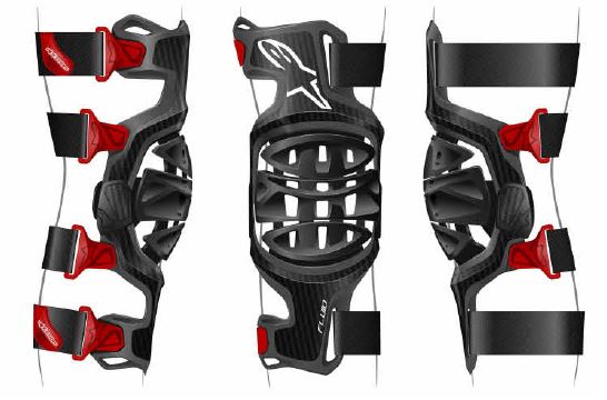 Alpinestars Binoic 10 Carbon knästöd höger - Armbågsskydd och knäskydd - D254598 - 1