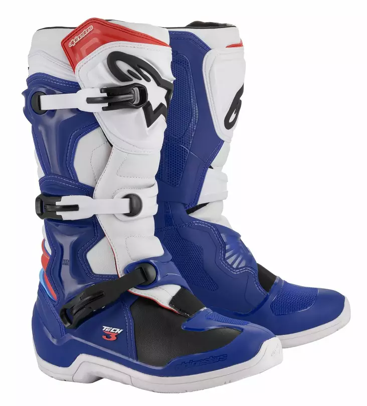Alpinestars Stövel Tech 3 blå/vit/röd - Crosstövlar - D279198 - 1