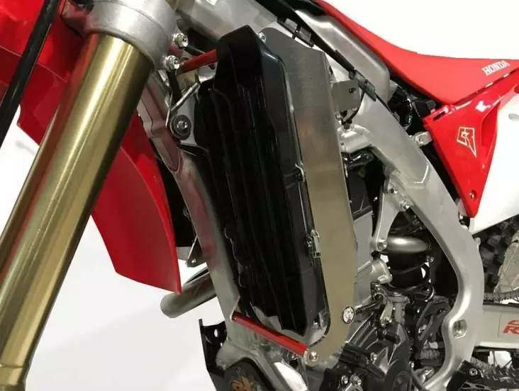 AXP Kylarskydd med röda distanser Honda CRF250R 18 - Motocross kylarskydd - 397-AX1478 - 1