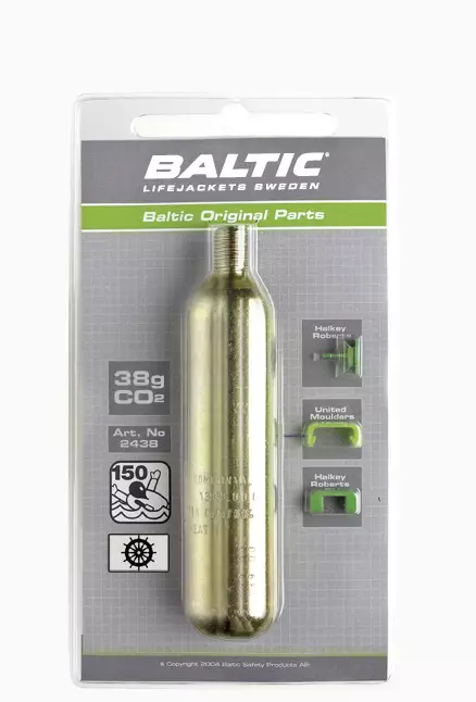 Baltic C02 patron 38g - Reservdelar till räddningsvästar - 128-4-2438 - 1