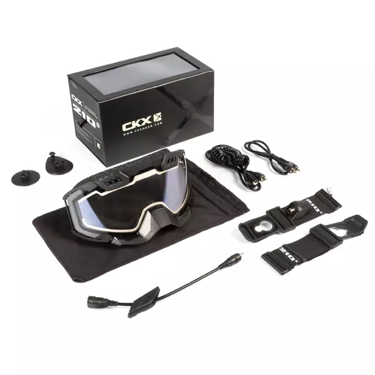 CKX Goggle 210° El svart/klar lins - Skoterglasögon - 581-120058 - 1