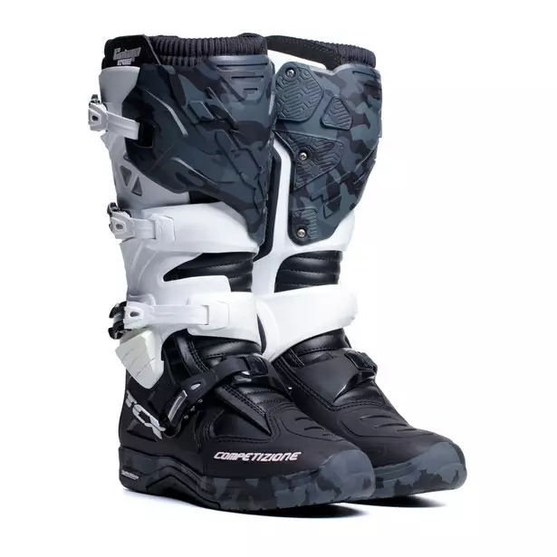 Cross Stövlar TCX Comp Evo 2 Michelin, svart/vit/camo - Crosstövlar - 65-2324-38 - 1