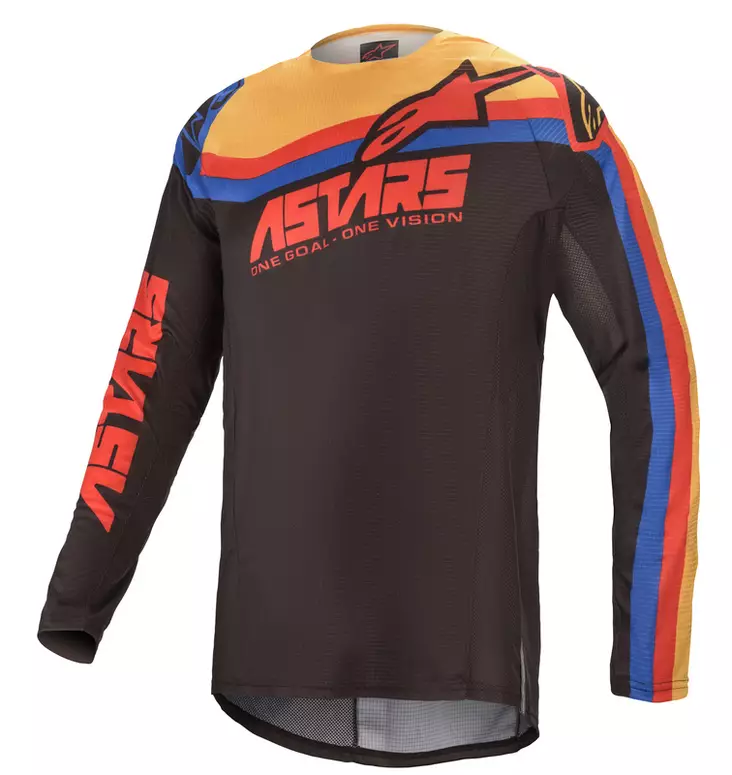 Crosströja Alpinestars Techstar Venom svart/röd/orange - Crosströjor - D346838 - 2