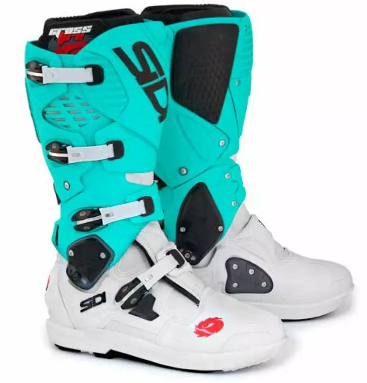 SIDI Crossfire 3 SRS MX Stövel LTD 2023 vit/mint - Crosstövlar - 655-2308 - 1