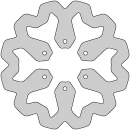 Delta Braking Bromsskiva, Bak, Ø220mm, Derbi Senda DRD - Bromsklossar - 234-DBD118 - 1