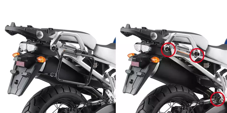 Givi Rapid release tubular side-case holder for MONOKEY® - MC Väskhållare - 322-PLR5108 - 1